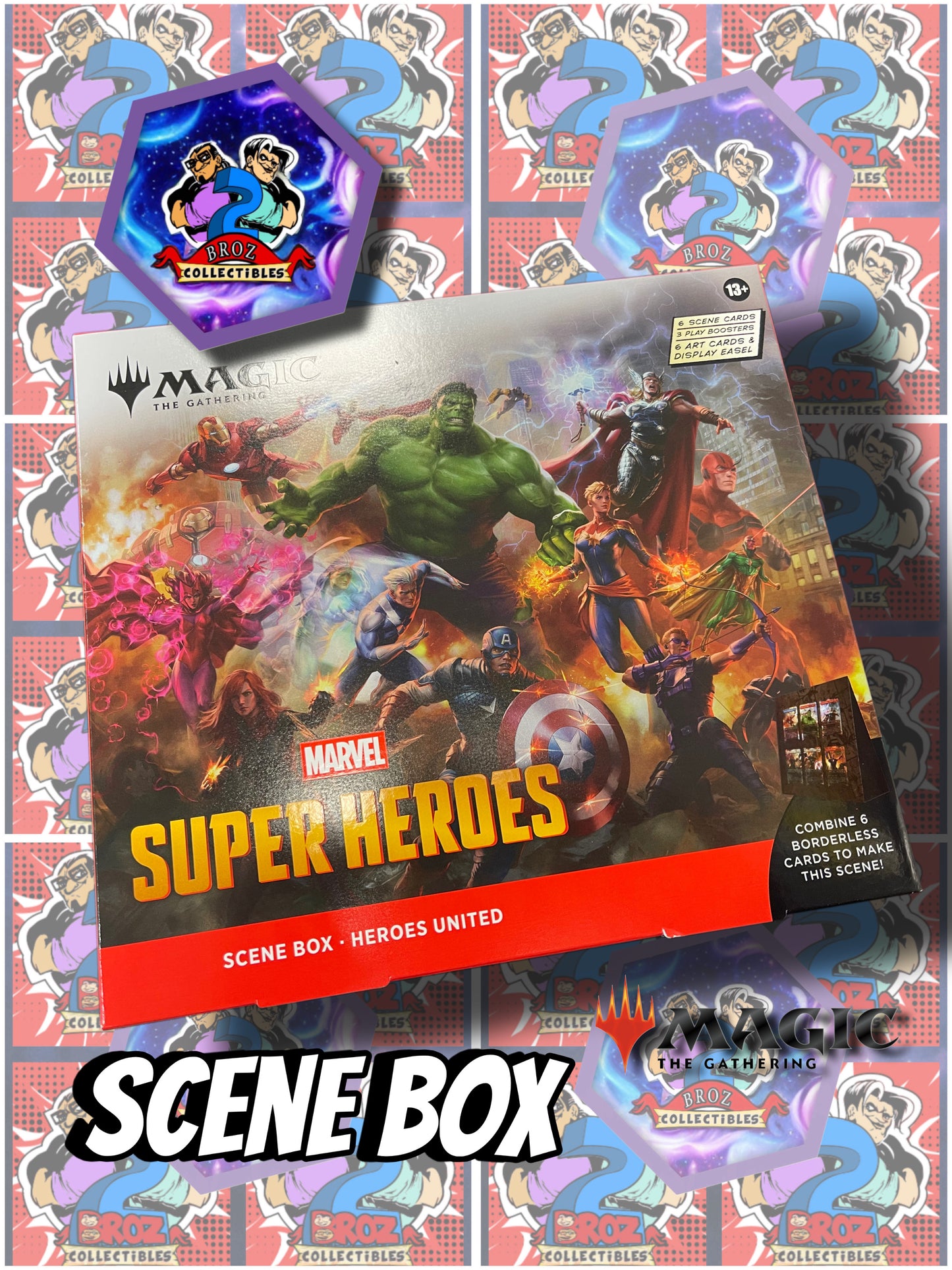 Magic the Gathering- Marvel Super Heroes Scene Box - Heroes United (English)