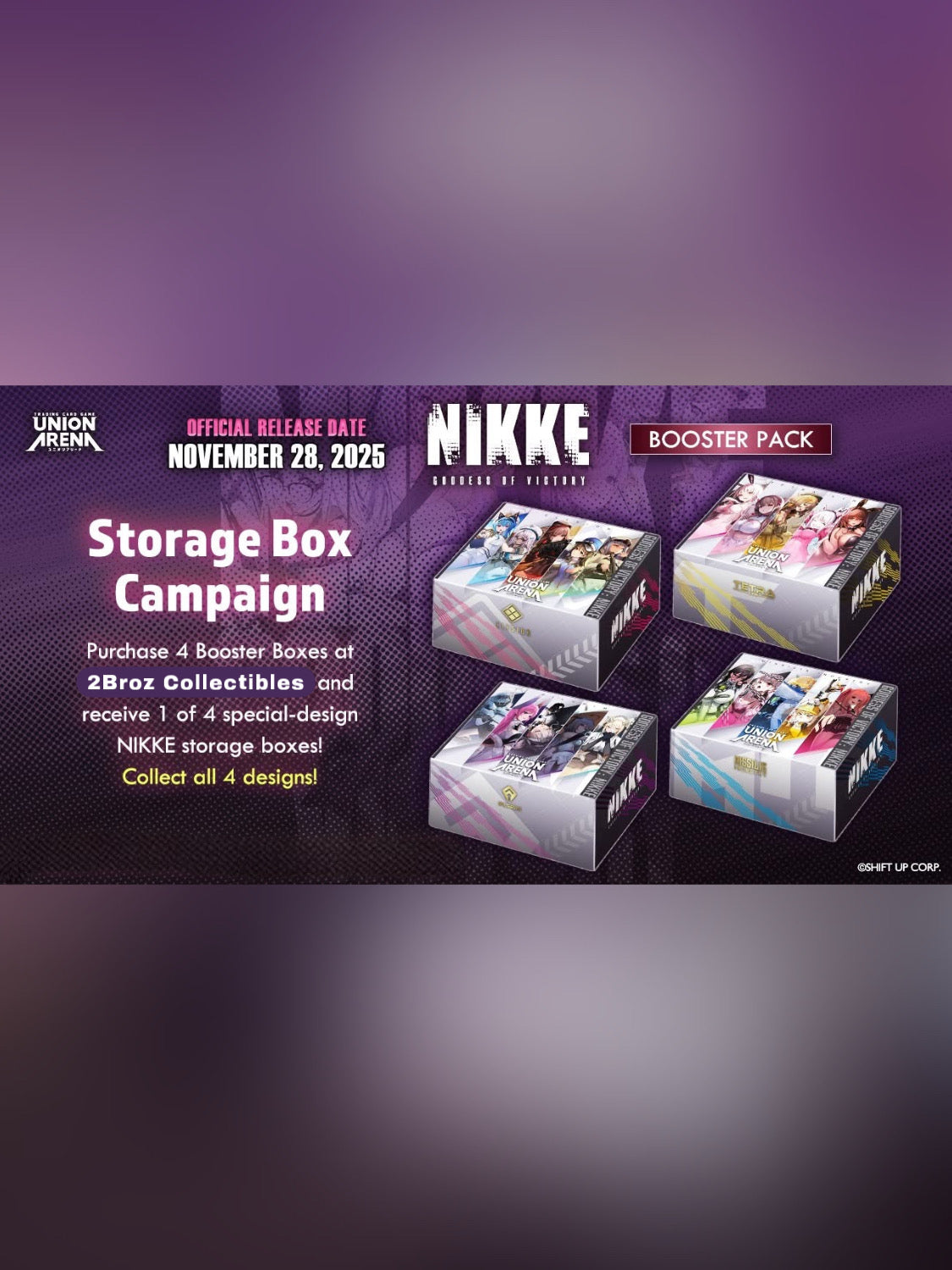 *PreOrder* Union Arena TCG- Goddess of Victory: NIKKE Booster Box (UE14BT)(English)