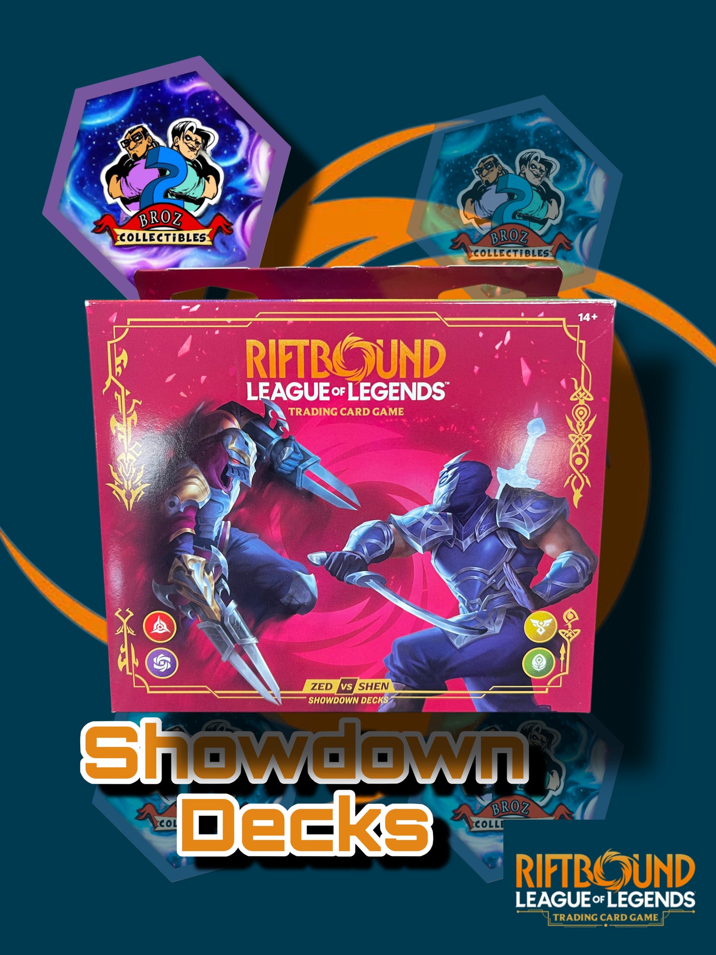 Riftbound: League of Legends Trading Card Game- Zed Vs Shen Showdown Decks (English)