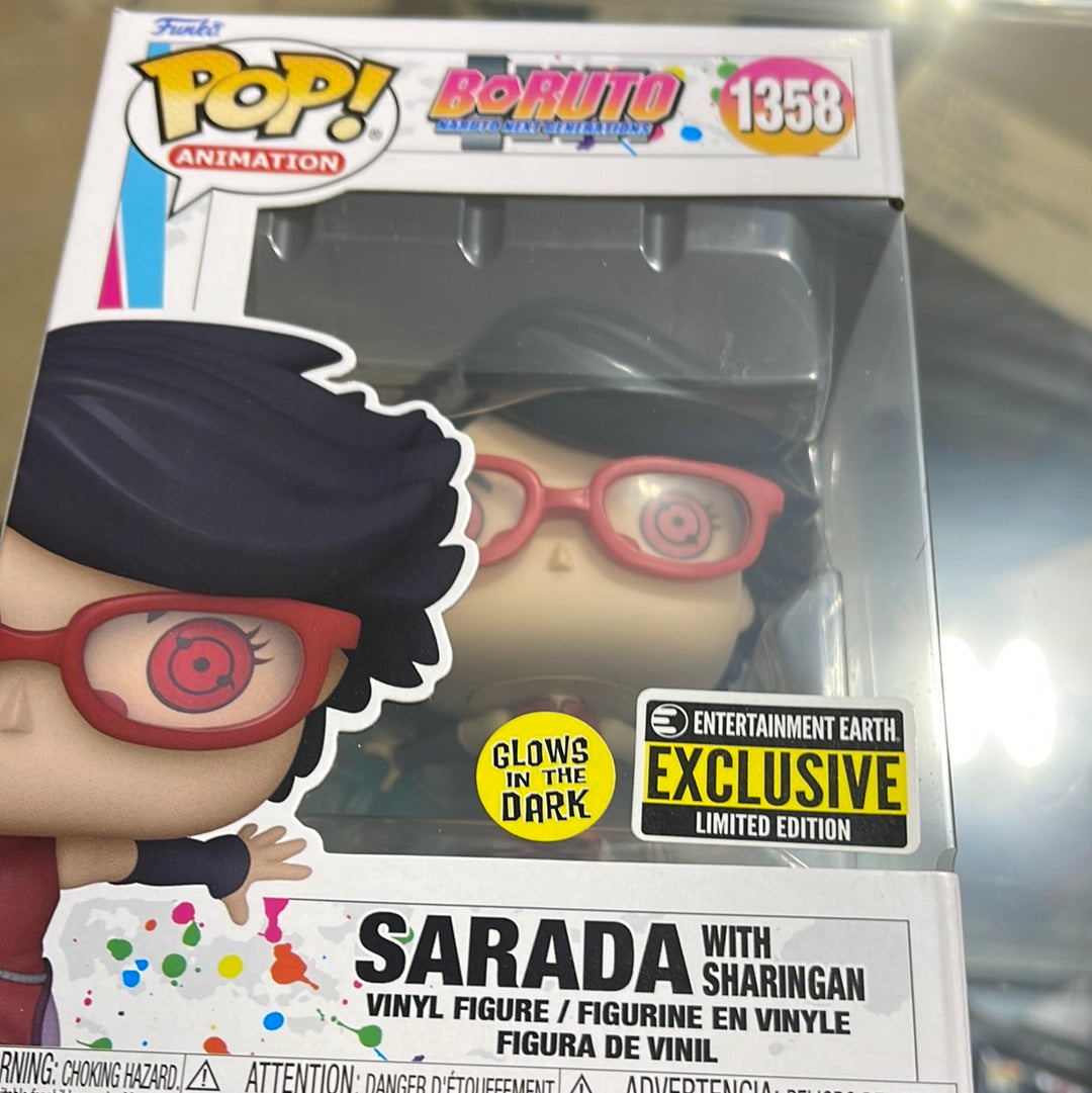 Sarada w/ Sharingan (Boruto)-Funko Pop! #1358 (Entertainment Earth Exclusive)