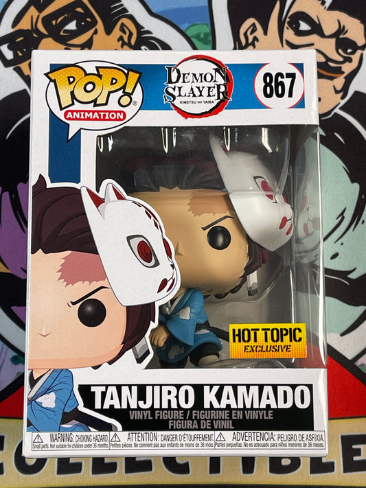 Tanjiro Kamado (Demon Slayer)- Funko Pop! #867 (HotTopic Exclusive- Blue Sword)(NEW)