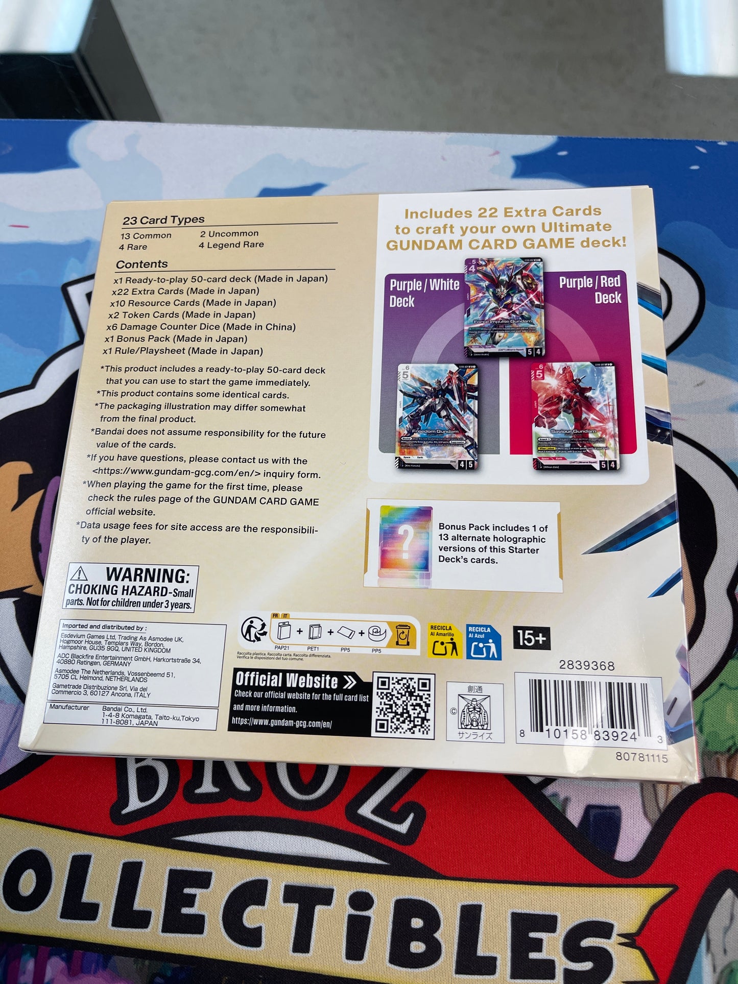 Gundam Card Game- Destiny Ignition Ultimate Deck (ST09)(English)(Sealed- Box Not Mint)