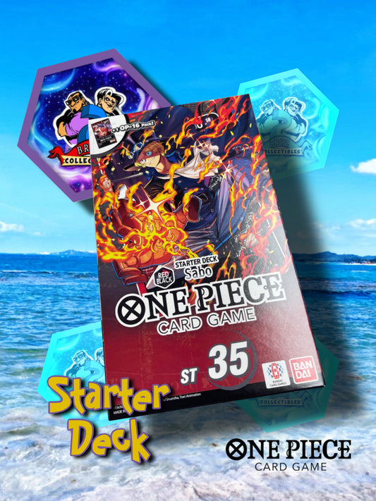 One Piece Card Game- Red/Black Sabo Starter Deck  (ST-35)(English)