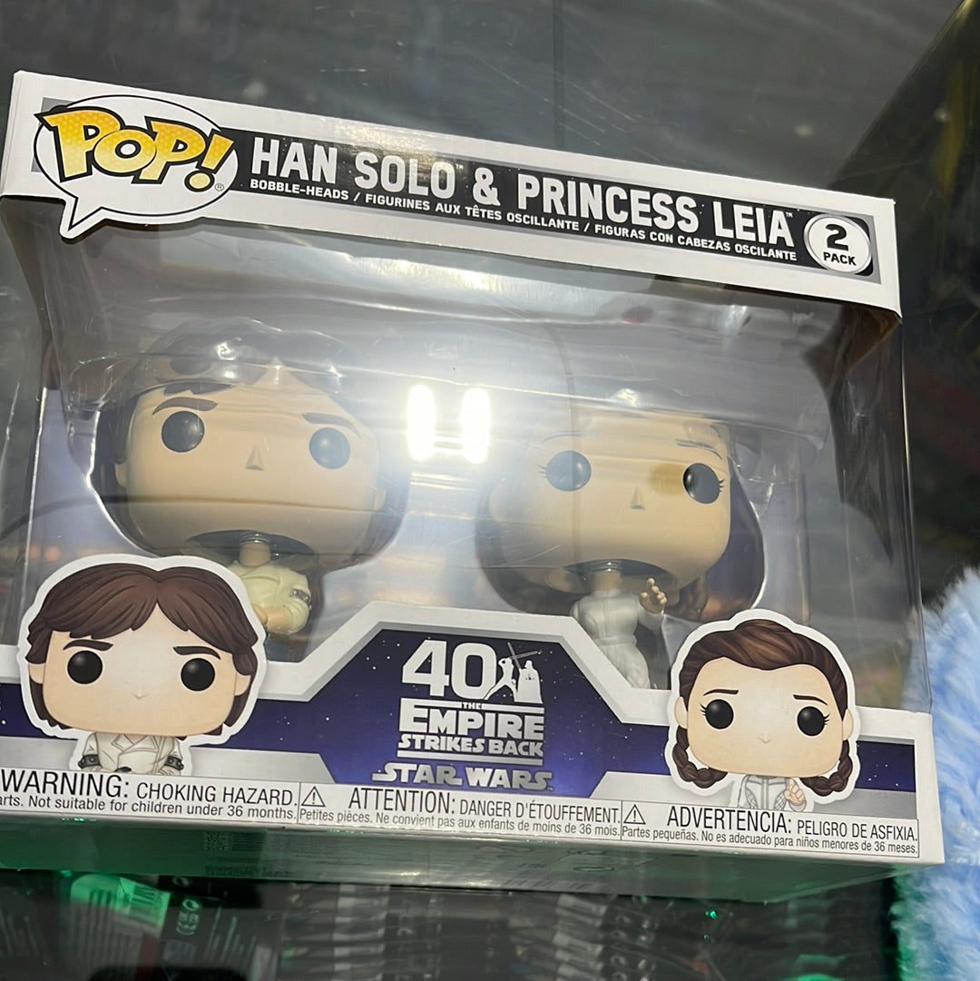 Han Solo & Princess Leia (Star Wars)-Funko Pop! 2pk