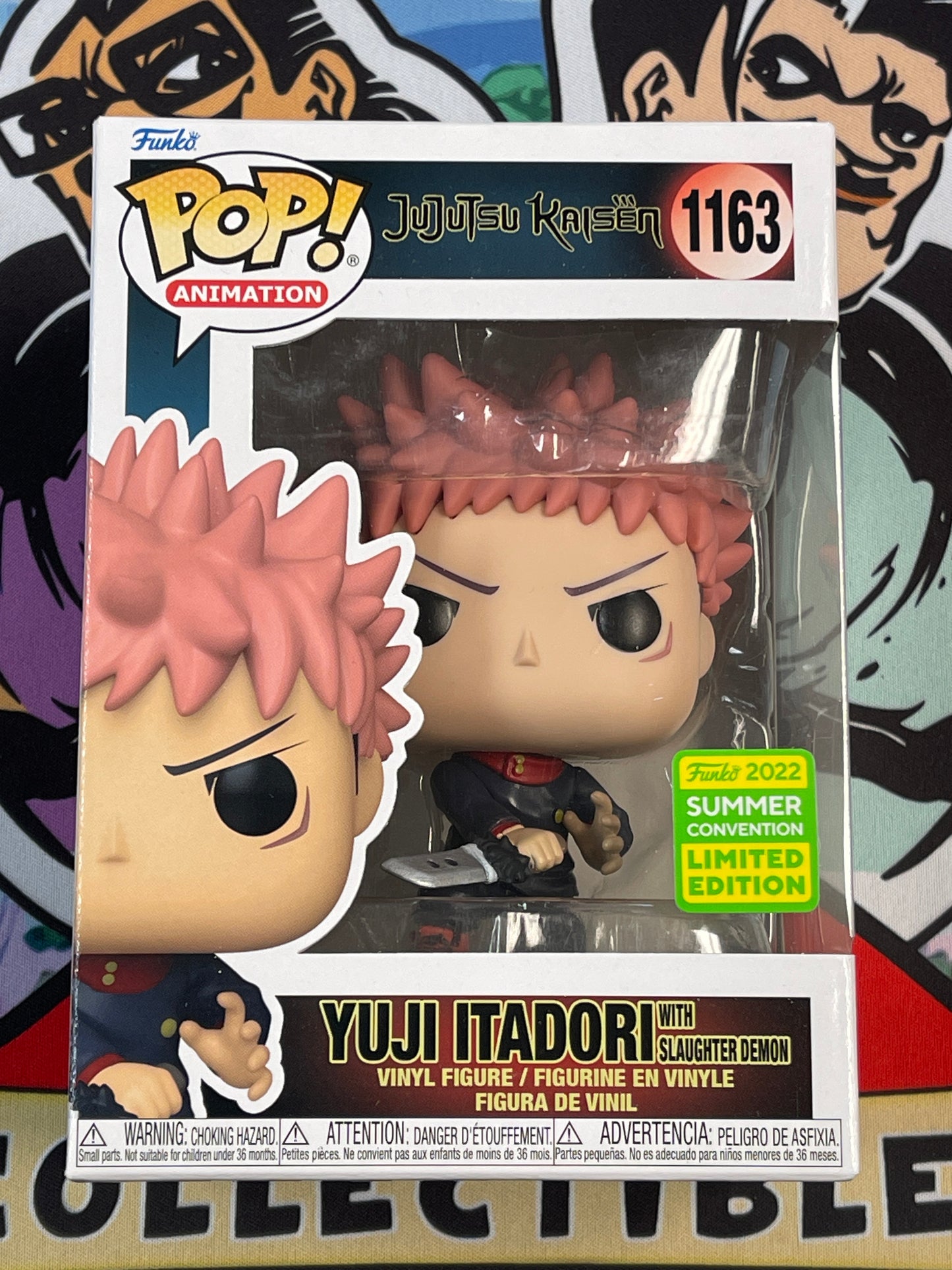 Yuji Itadori w/Slaughter Demon (Jujutsu Kaisen)- Funko Pop! #1163 (2022 Summer Convention)(NEW)