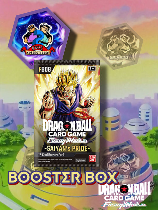 Dragonball Super Card Game: Fusion World- Saiyan’s Pride Booster Box (FB08)(English)