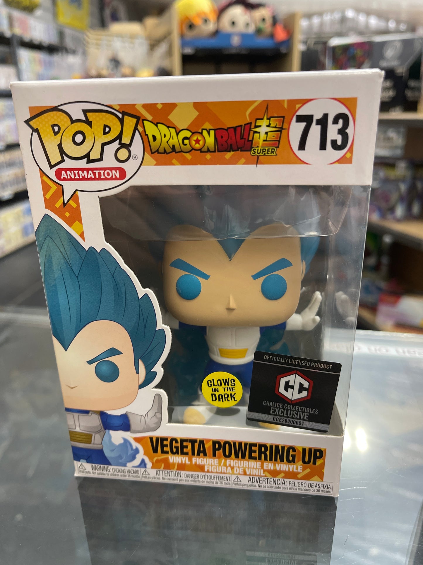 Vegeta Powering Up (DragonBall Super)- Funko Pop! #713 (Chalice Exclusive)