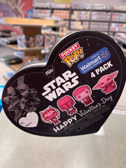 Happy Valentine’s Day (Star Wars)(Open Box)- Pocket Pop! 4 Pack (Walmart Exclusive)