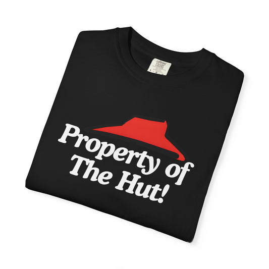 Property of The Hut T‑Shirt — Retro Pizza Hut Parody Tee