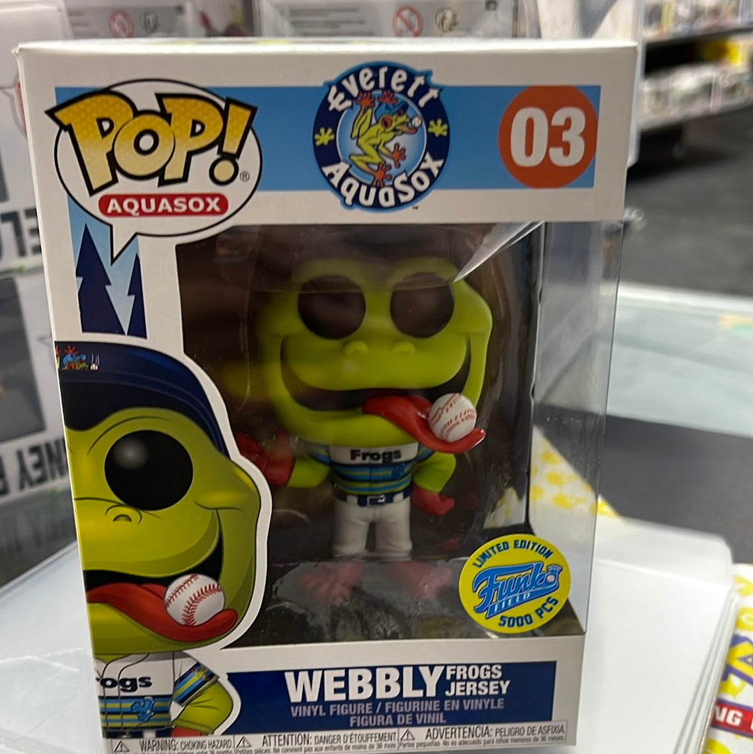 Webbly (Frogs Jersey)(Minor League Baseball)- Funko Pop! #03 (Funko Field- 5000 pcs)