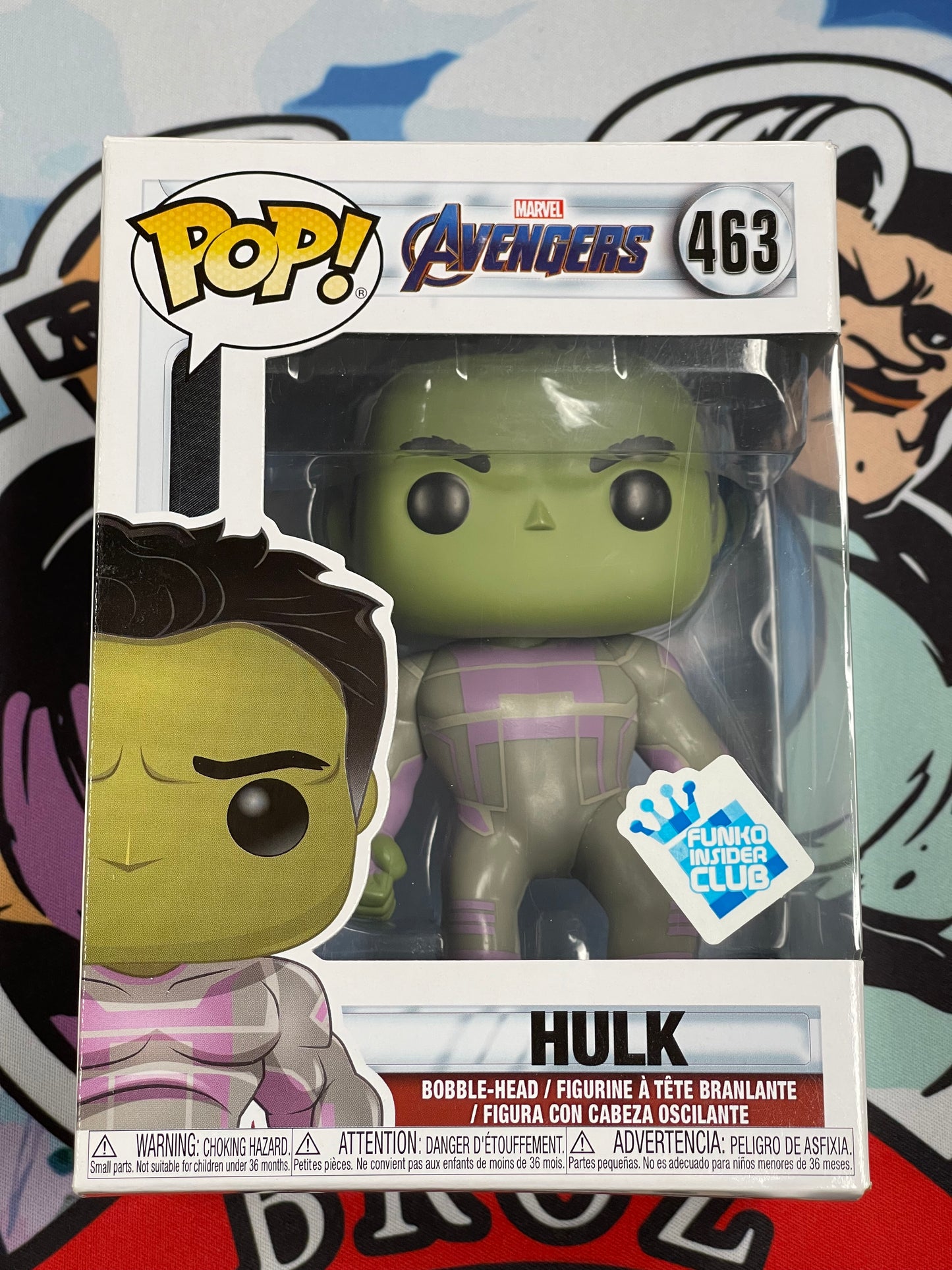 Hulk (Marvel: Avengers)- Funko Pop! #463 (Funko Insider Club Exclusive)(Box Damage/Shelf Wear)
