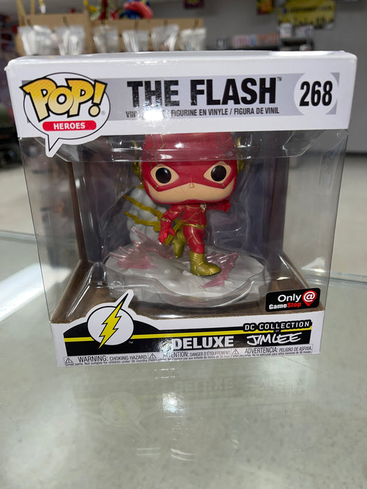 The Flash (DC Comics)- Funko Pop! Deluxe #268 (GameStop Exclusive)(Open Box)