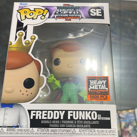 Freddy Funko as Mysterio- Pop! SE (2023 Heavy Metal Halloween- 5000pcs)