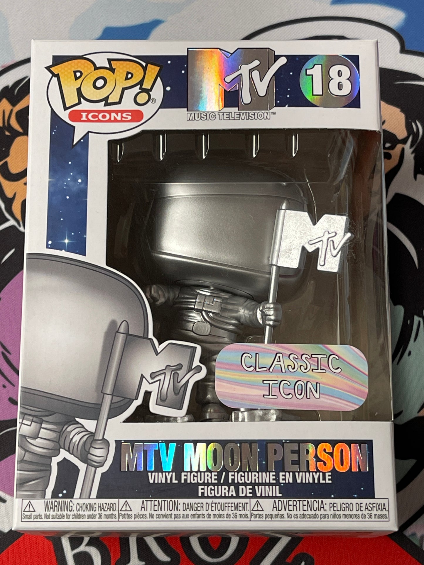 MTV Moon Person (Icons) - Funko Pop! #18 (Window scuffs)