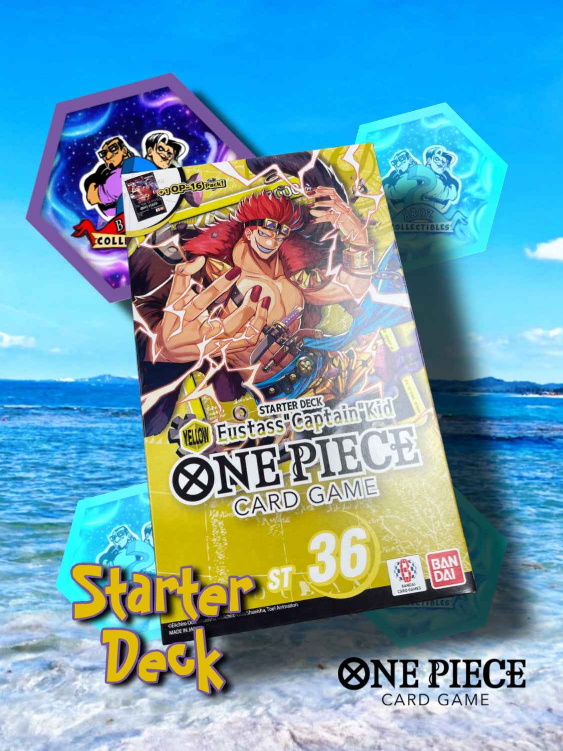 One Piece Card Game- Yellow Eustass “Captain” Kid Starter Deck  (ST-36)(English)