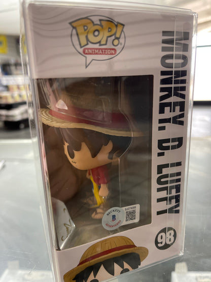 Monkey. D. Luffy (One Piece)- Funko Pop! #98 (Colleen Clinkenbeard Signature & Quote)