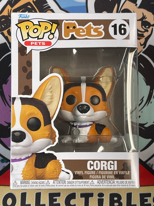Corgi (Pets)- Funko Pop! #16 (Box Damage/Shelf Wear) (NEW)