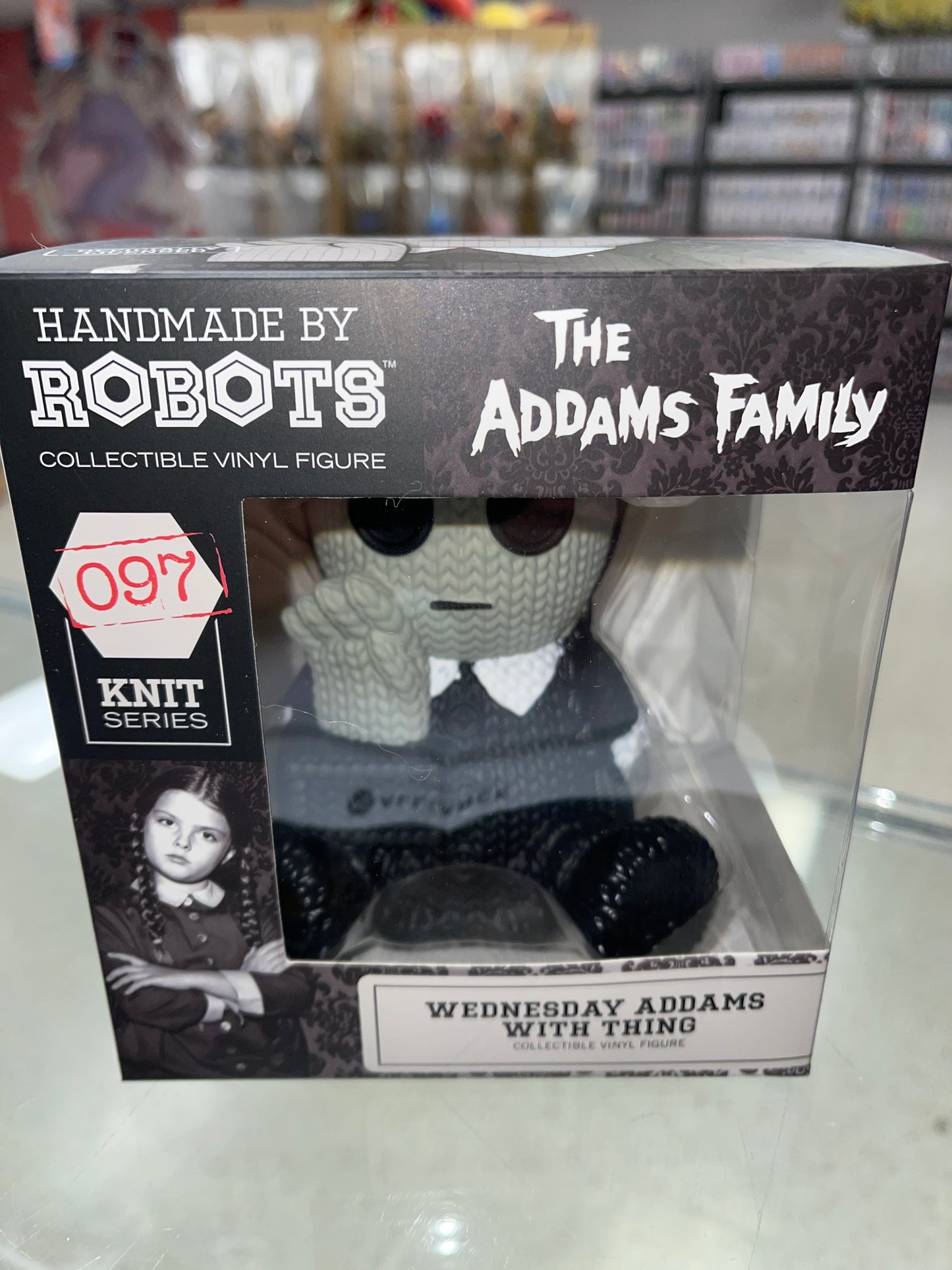Wednesday Addams w/Thing (Addams Family)- Handmade by Robots #097