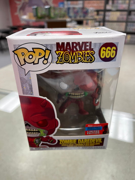 Zombie Daredevil (Marvel)- Funko Pop! #666 (2020 Fall Convention)(Box Damage/Shelf Wear)