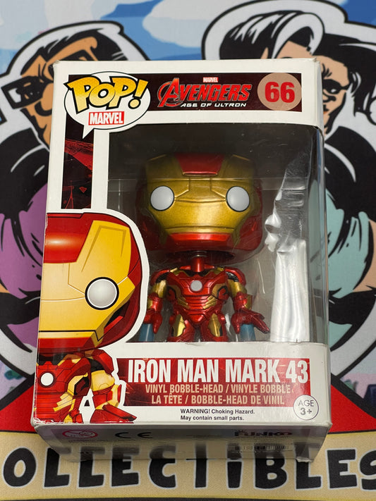 Iron Man Mark 43 (Avengers: Age of Ultron)- Funko Pop! #66 (Box Damage/Shelf Wear)