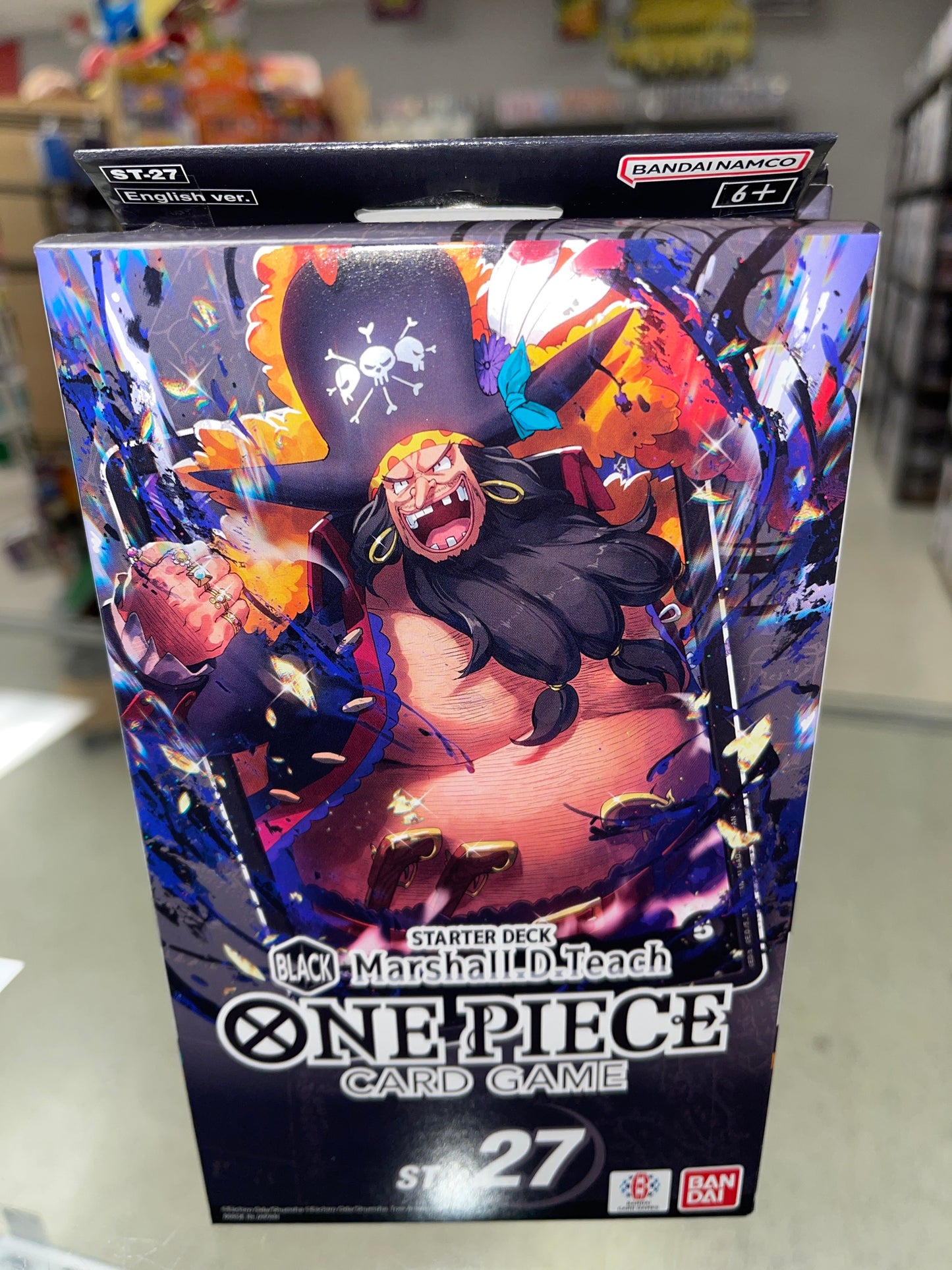 One Piece Card Game- Black Marshall.D.Teach Starter Deck (ST-27)(English)