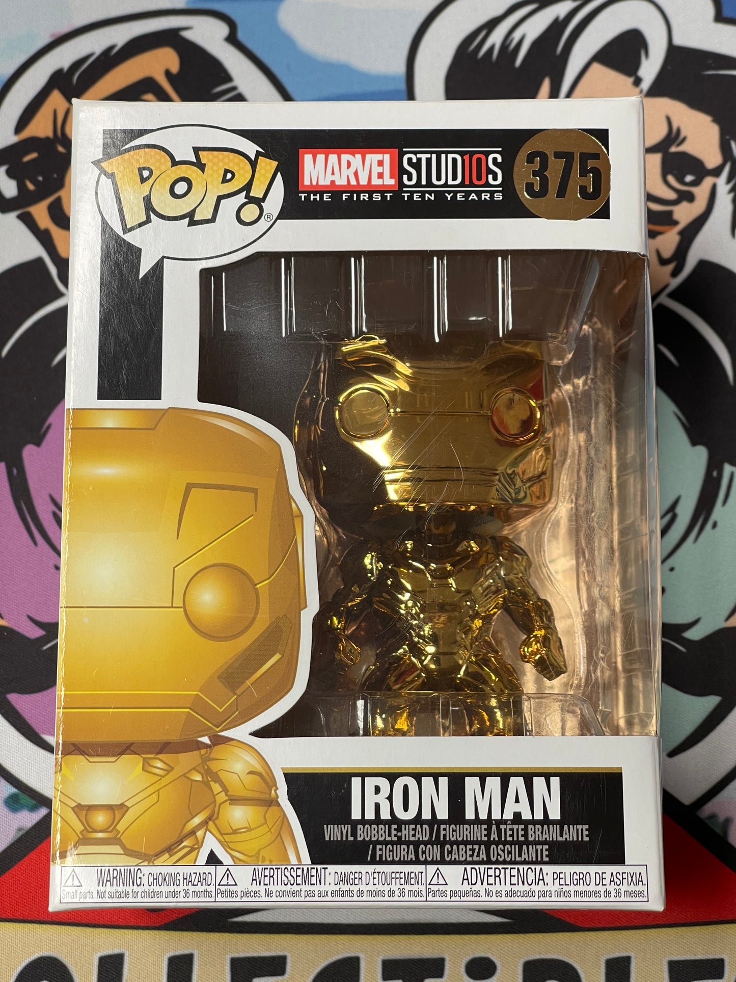Iron Man (Marvel Studios: First Ten Years)- Funko Pop! #375 (Box Damage/Shelf Wear)