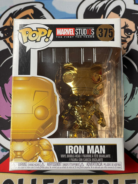 Iron Man (Marvel Studios: First Ten Years)- Funko Pop! #375 (Box Damage/Shelf Wear)