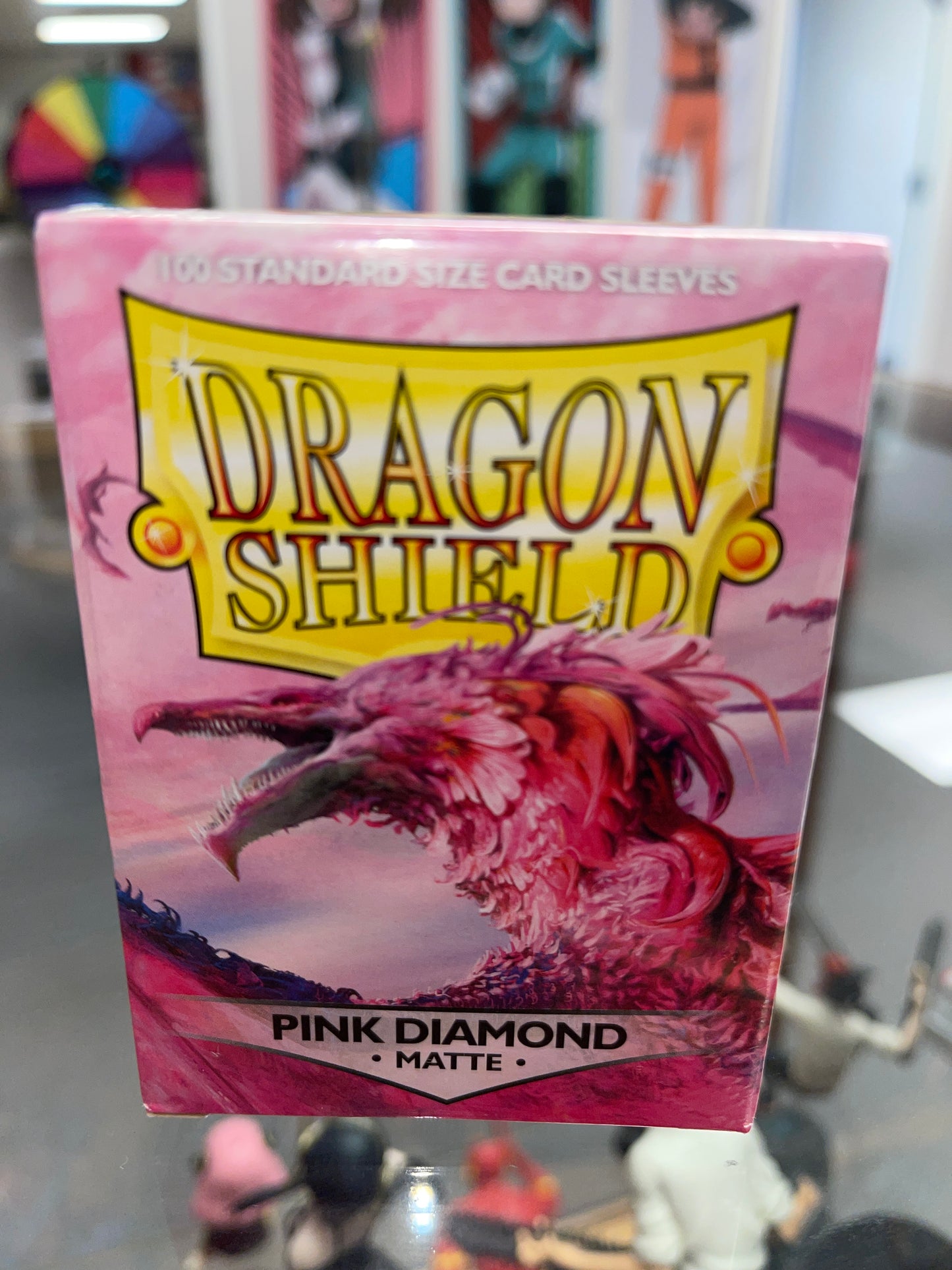 Dragon Shield- Matte Pink Diamond- 100 Standard Size Card Sleeves