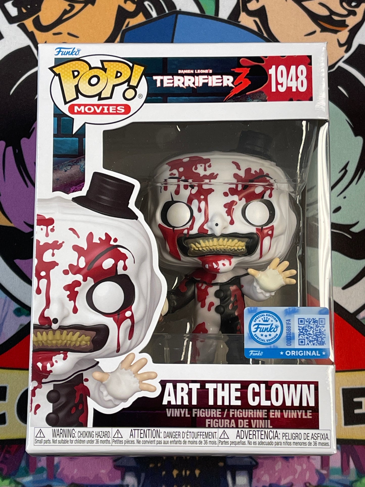 Art the Clown (Terrifier)- Funko Pop! #1948 (Funko Special Edition)(NEW) (Box Damage/Shelf Wear)