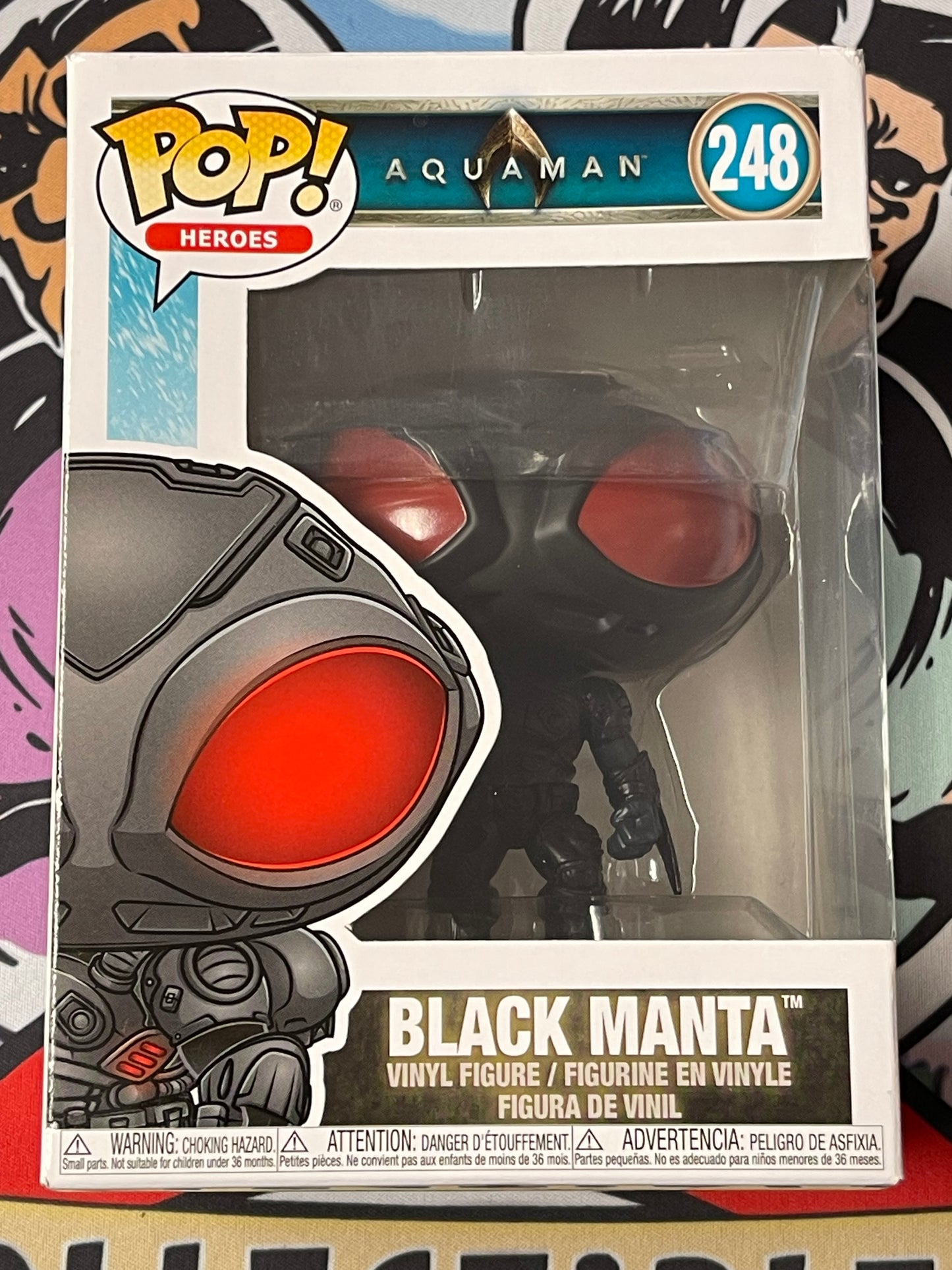 Black Manta (Aquaman)- Funko Pop! #248 (Box Damage/Shelf Wear)
