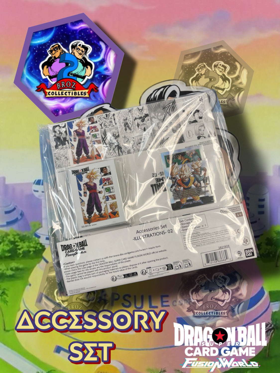 Dragonball Super Card Game: Fusion World- Illustrations Accessories Set (02)(English)
