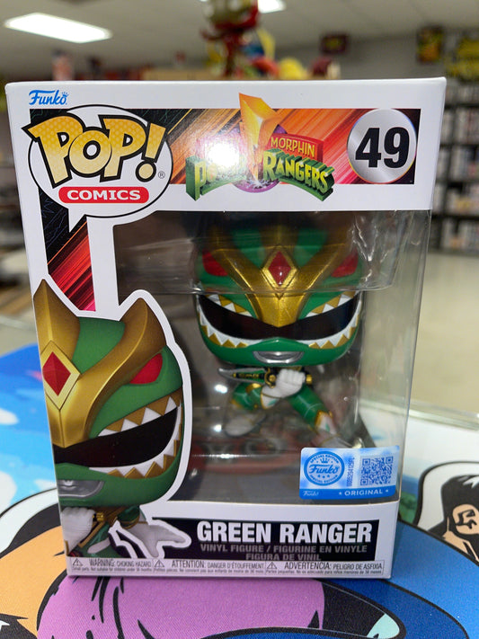 Green Ranger (Mighty Morphin Power Rangers)- Funko Pop! #49 (Entertainment Earth Exclusive)