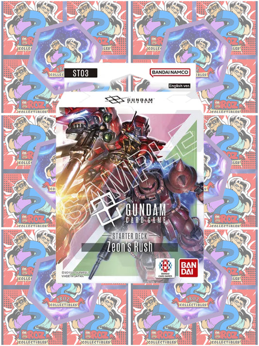 Gundam Card Game- Zeon’s Rush Starter Deck (ST-03)(English)