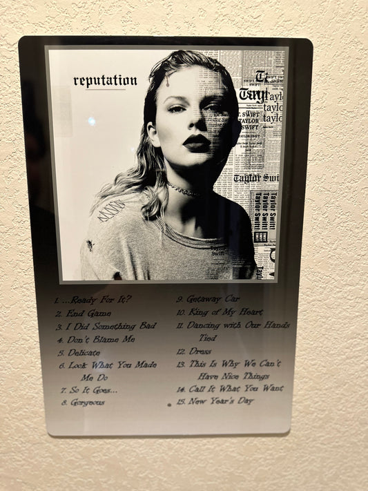 TS Reputation Album Tin Sign