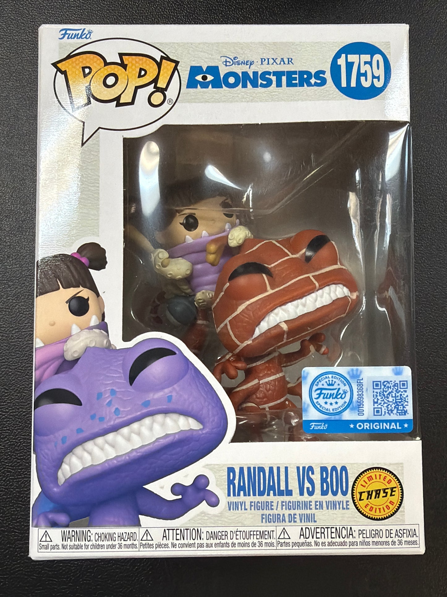 Randall VS Boo (Chase) (Monsters)- Funko Pop! #1759 (Funko Special Edition)(NEW)