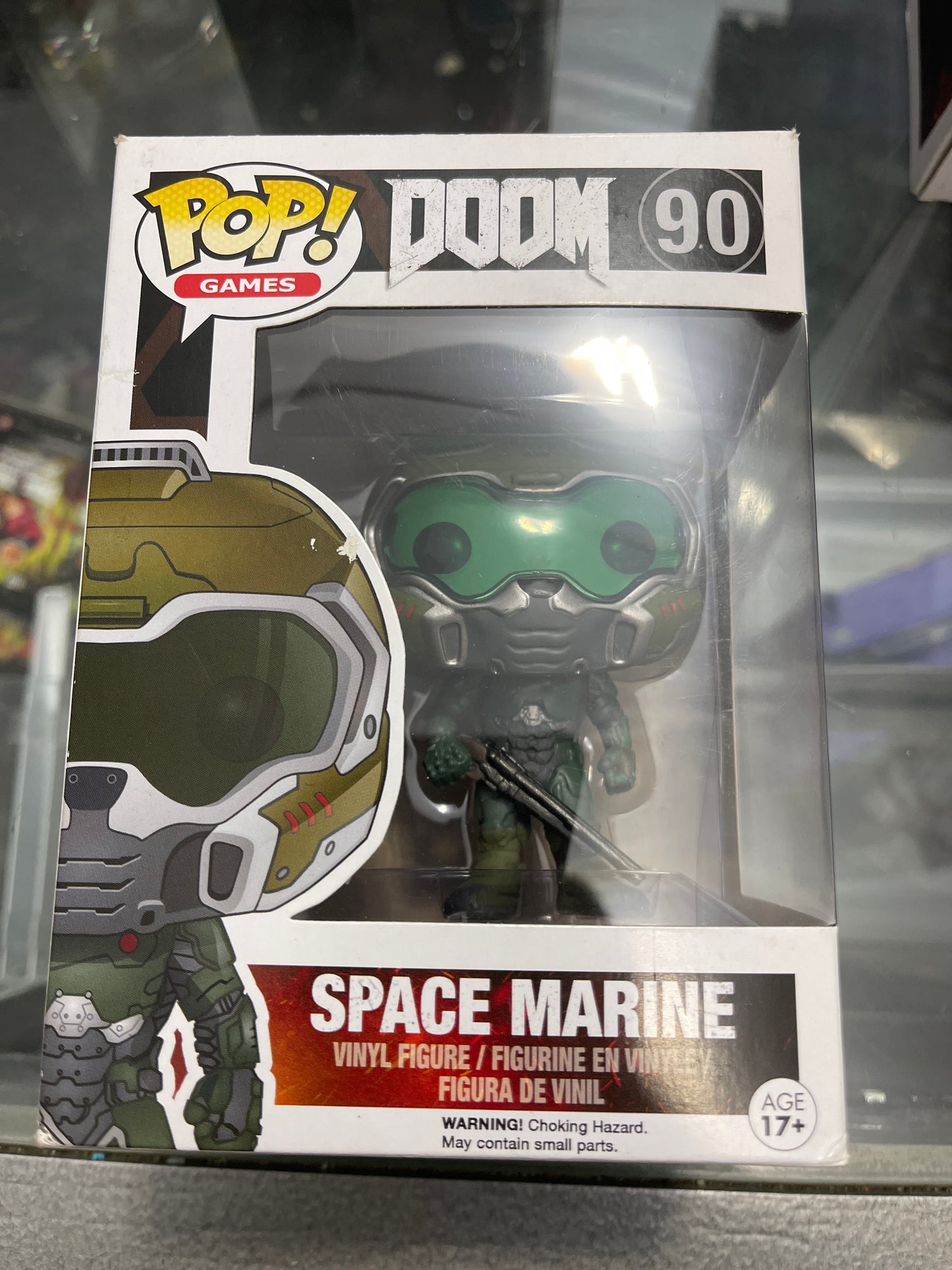 Space Marine (Doom)- Funko Pop! #90 (Box Damage/Shelf Wear)