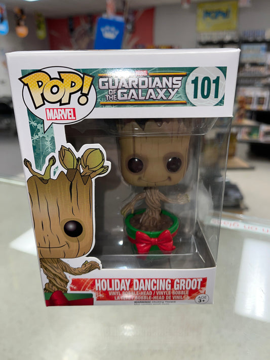 Holiday Dancing Groot (Guardians of the Galaxy)-Funko Pop! #101 (Box Damage)