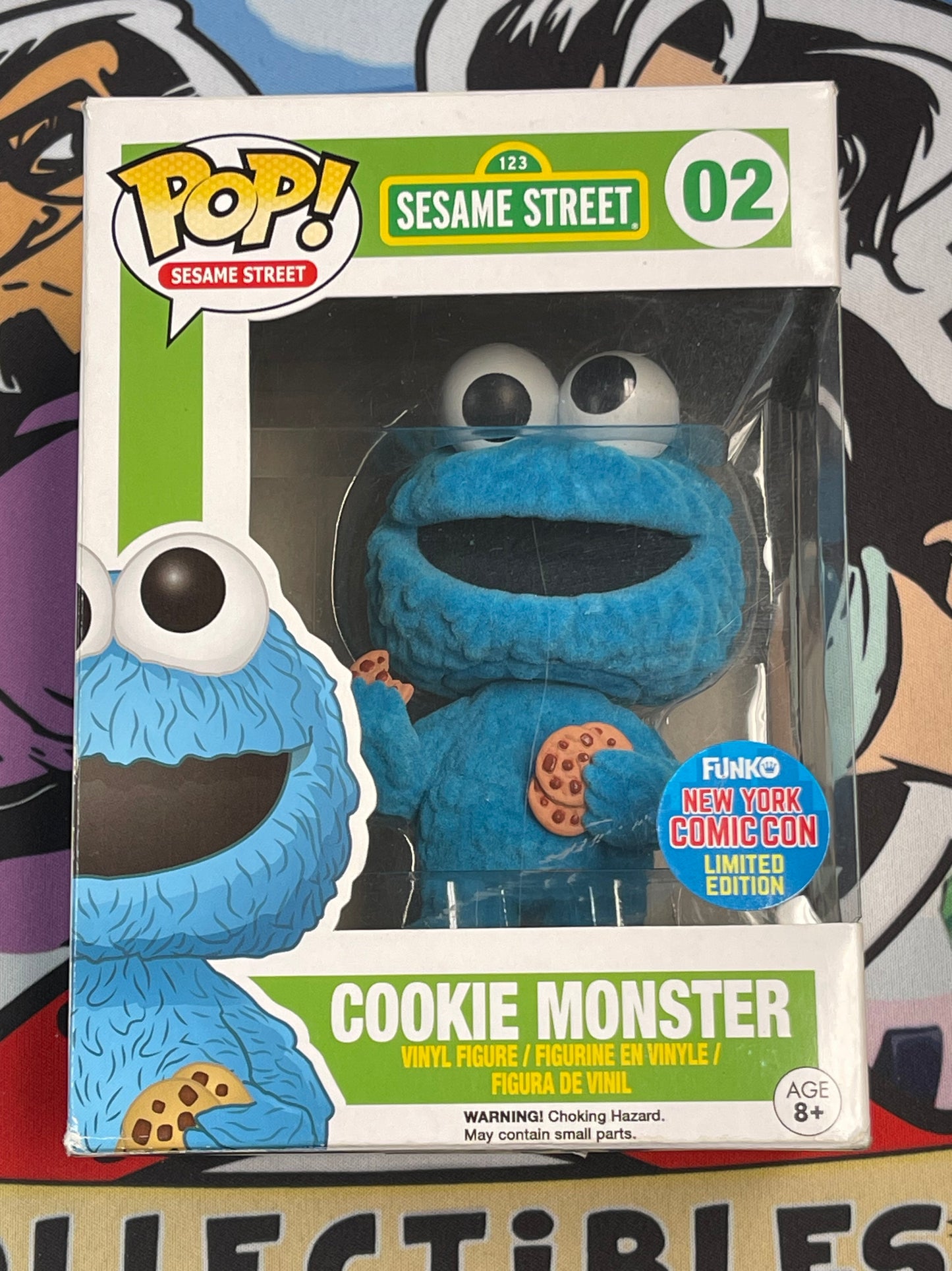 Cookie Monster (Sesame Street) - Funko Pop! #08 (New York Comic Con)(Box Damage)