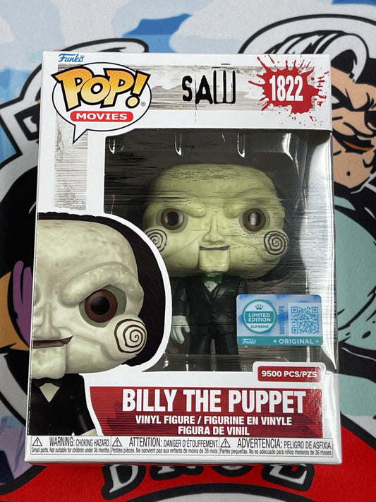 Billy the Puppet (Saw)- Funko Pop! #1822 (Funko Limited Edition- Supreme (9500pcs))