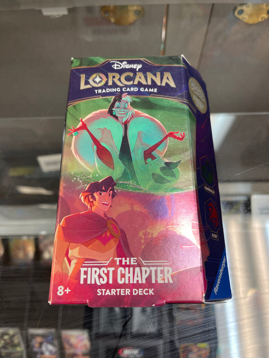 Lorcana Trading Card Game- The First Chapter Starter Deck (Emerald/Ruby)