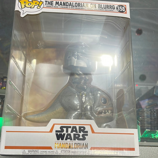 The Mandalorian on Blurrg (Star Wars)- Funko Pop! #358