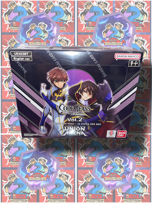 Union Arena TCG- Code Geass- Lelouch of the Rebellion Vol.2  Booster Box (UEX03BT)(English)
