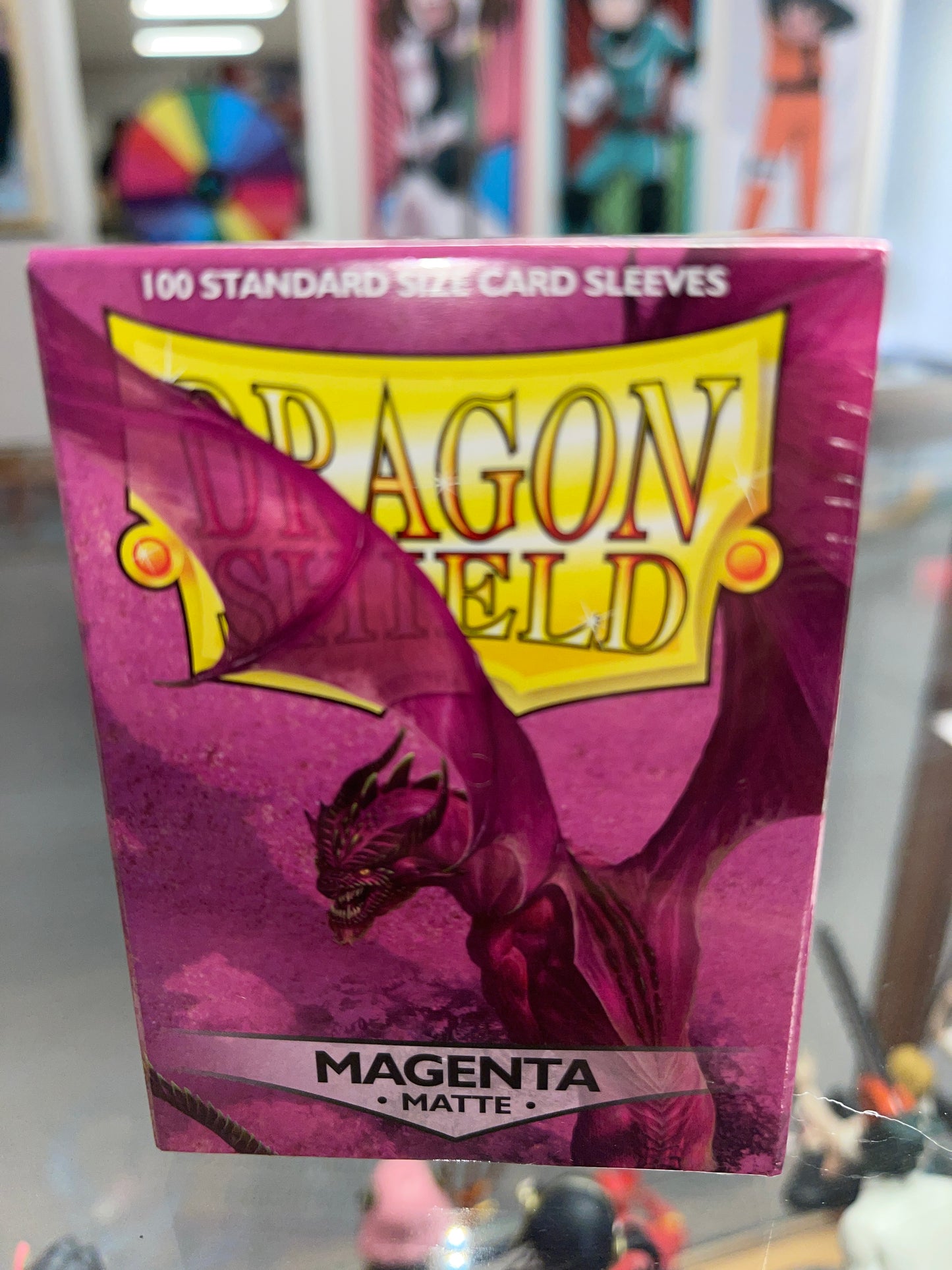 Dragon Shield- Matte Magenta- 100 Standard Size Card Sleeves