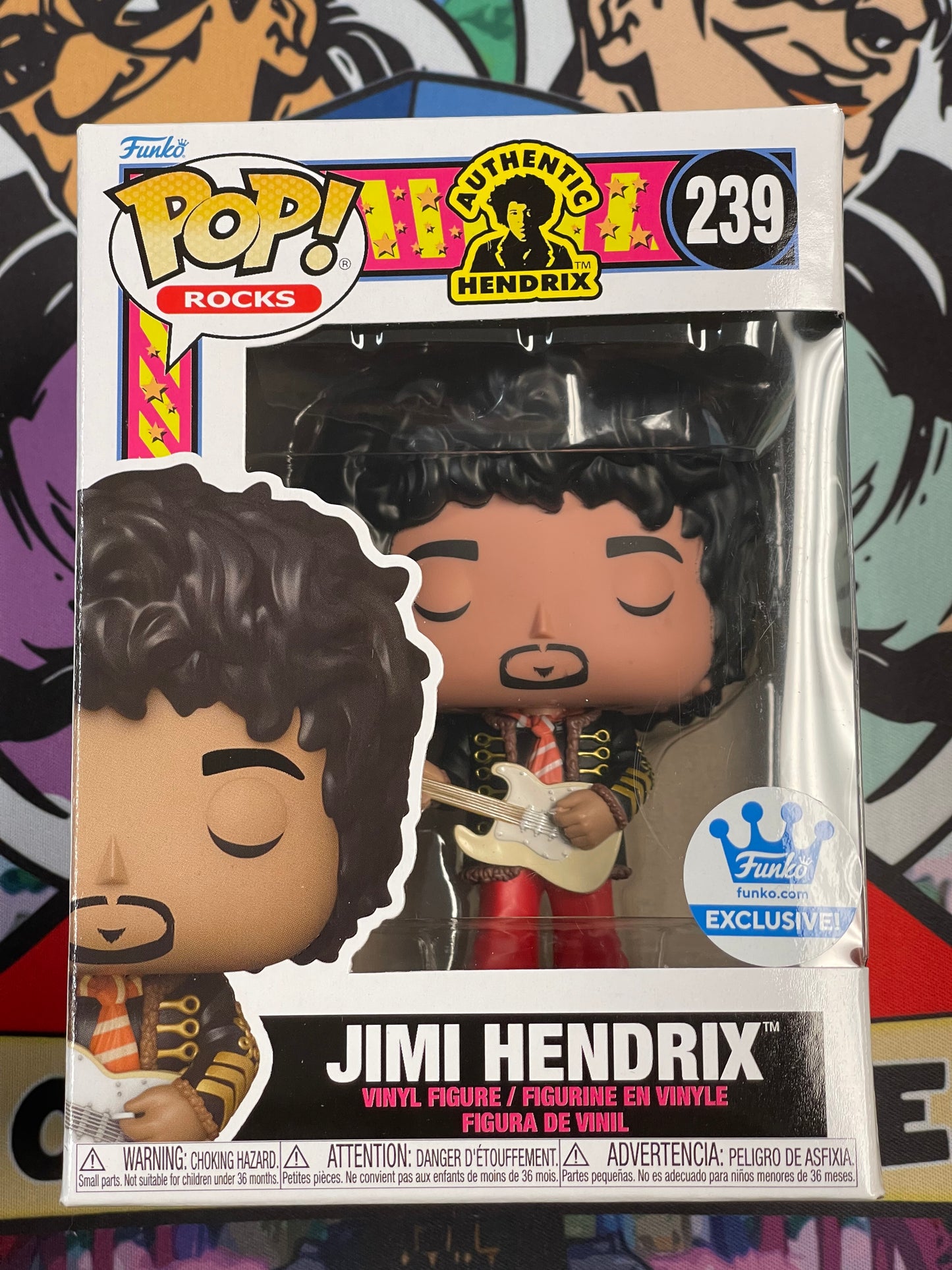 Jimi Hendrix (Rocks)- Funko Pop! #239 (Funko Exclusive)