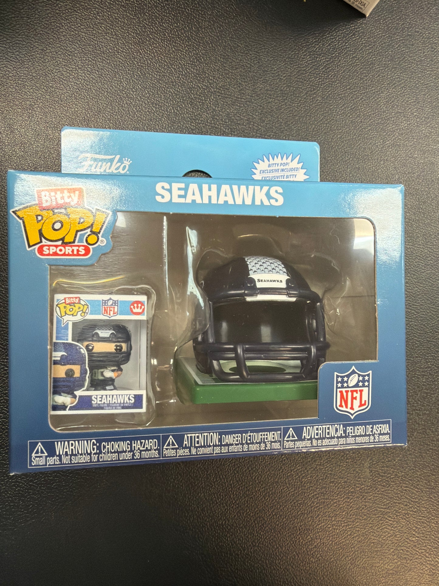NFL- NFC Funko Bitty Pop! Helmet (Seahawks)