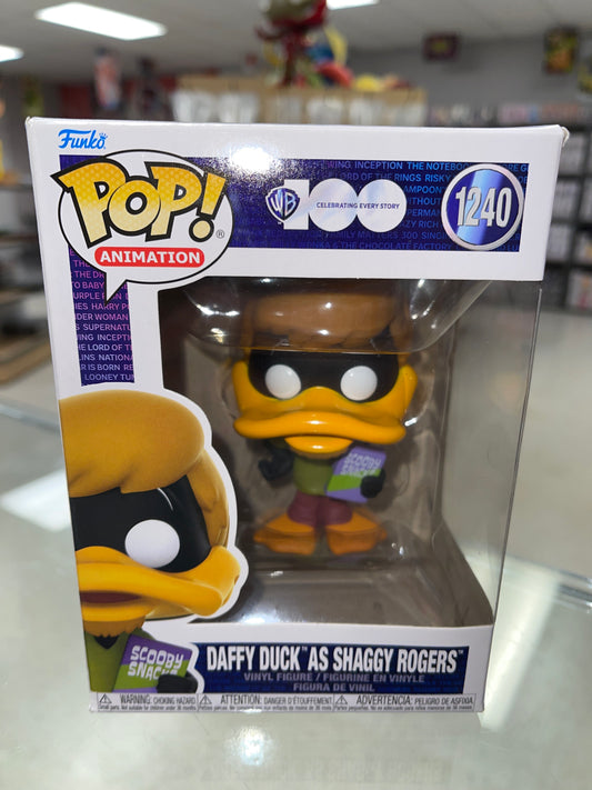 Daffy Duck as Shaggy Rogers (Looney Tunes)- Funko Pop! #1240 (Box Damage)