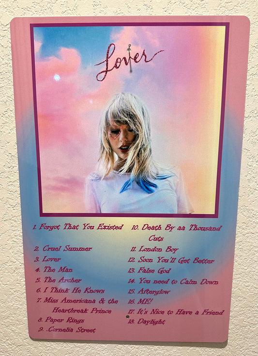 TS Lover Album Tin Sign
