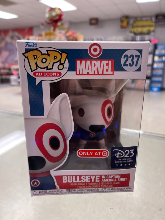 Bullseye in Captain America Shirt (Ad Icons)- Funko Pop! #237 (2024 D23- Target Exclusive)