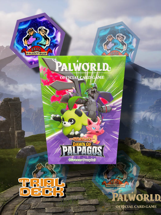 Palworld Official Card Game: Dawn of Palpagos Trial Deck (Green-Purple)(1st Edition-English)