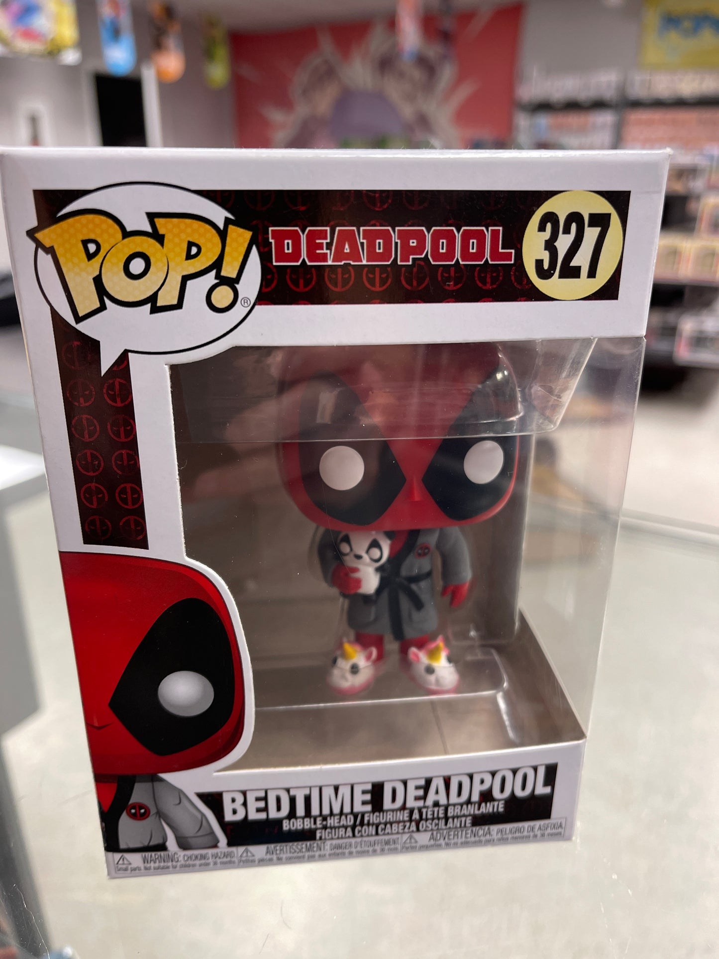 Bedtime Deadpool - Funko Pop! #327 (Shelf Wear)